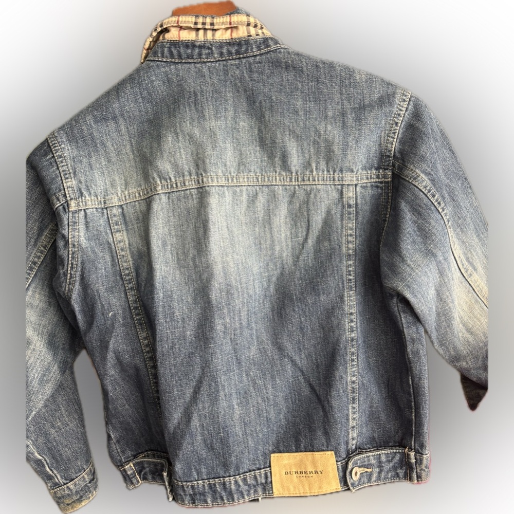Burberry Blue Plaid Lined Jacket - Picture 2 of 6